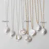 925 Silver/Gold Filled Natural Baroque Pearl Handmade Jewelry Choker Pendants Femme Kolye Collares Boho Necklace