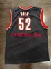 Stitched Custom # 52 Greg Oden Nero Uomo Donna Youth Basketball Maglie XS-6XL