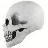 Costume effrayant d'Halloween pour hommes, femmes et enfants Deluxe Overhead White Morris Studios Men's Death Skull Bones Full Mask