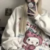 Houzhou Anime Hoodie Kvinnor Höst Kawaii Fashion Sweatshirt Kvinnor Koreanska Långärmad Toppar Vintage Oversized Cute Hoodie 210813