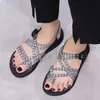 웨지 샌들 여성 야외 평평한 어울리는 컬러 비치 슈즈 하이킹 wholetide sandalen sandalias#525