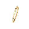 Bangle Titanium Steel Honeycomb Armband med diamantspännen full zircon3022901
