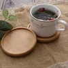 Mats Pads Wooden Placemat 8.8cm Round Square Coaster Natural Beech Wood Black Walnut Cup Mat Coffee Cups Coasters Bowl Plate Dish Pad Cup Holder ZL0051