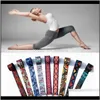 Bänder Yoga Übung Stretching Gürtel Bunte geometrische gedruckt Sport Widerstand Band Fitness Seil1 I3Kx9 Ufujc