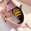 Women's Mini Backpack Luxury PU Leather Kawaii Backpack Cute Graceful Bagpack Small School Bags for Girls Bow-knot Leaf Hollow Y1105