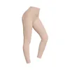 Leggings da yoga Casual da donna Corsa Fitness Sport Pantaloni da palestra Quick Dry Rib Nude Vita alta Collant fitness Tinta unita Pantaloni da allenamento