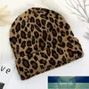 Czapki Weooar Winter Dla Kobiet Mężczyźni Czapki Dzianiny Kapelusz z Earfaps Luksusowy Leopard Moda Ciepłe Czapki Czapki Hip Hop Gorros Cena fabryczna Expert Design Quality Najnowsze