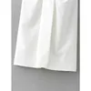 Klacwaya Femmes Chic Mode Avec Noeud Wrap Midi Jupe Vintage Taille Haute Avant Fente Femme Jupes Faldas Mujer high street 210621