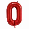 Feest decoratie 10 stks / partij 40 inch folie helium ballonnen goud zilver getal ketting link volwassen verjaardag bruiloft decoraties achtergronden ballon