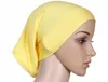2019 Neueste islamische muslimische Frauen Kopfschalte Baumwolle Unterstrich Hijab Cover Headwrap Bonnet Plain Hijabs