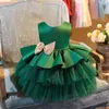 2021 Infant Baby Girl Dresses Girl Ball Gown Tutu Princess Dress Sequin Bow Baby Girl Dress 1st Birthday Wedding Party Dress Q07169759886