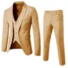 Borgoa trajes de hombre esmoquin para que użyj el novio 3 piezas boda caballeros honor mejor formalny trajs x09096907200