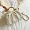 Plissee kleine Handtasche PU-Leder Sommer 2021 -verkaufter Stil Damen Messenger Bag Einzigartiges Designer-Design Reise Totes211H
