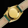 Role Eta2836 Zf-factory Tr 36 mm-Reloj automático para hombre Movimiento mecánico Esmalte verde Esferas importadas con incrustaciones de diamantes Relojes de diamantes 118138 Orologio Di Lusso