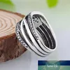 Original durchbrochene Ewigkeit verschlungene Kristallringe für Frauen 925 Sterling Silber Ring Hochzeit Party Geschenk Europa Schmuck Fabrikpreis Expertendesign Qualität Neueste