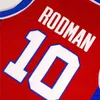 Nikivip Goede kwaliteit Borduurwerk Vintage Red Blue Rodman Mens College University Basketball Jerseys Stitched Shirts Size S-2XL Vintage