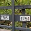 Números de dirección de la casa de la casa de la casa moderna de 12 cm 3cm para placas digitales de letreros al aire libre de 5 pulgadas. #0-9 Black Other Hardware