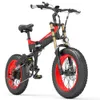 X3000plus-UP 20 Inch 4.0 Fat Tire Snow Bike, Folding Mountain Bike, 1000W Motor, Full Suspension, Upgraded Front Fork