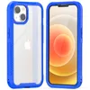2in1 Transparent Phone Cases for iPhone 13 12 11 Pro Max X XS XR 7 8 Plus Samsung Galaxy S20 Ultra TPU Anti-fall Clear Acrylic Shockproof Dual Protective Cover