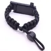 Link, Chain Multifunctionele Outdoor Survival Armbanden Voor Mannen Vrouwen Kompas Fluitje Weven Gevlochten Paracord Aanpassing Touw Bangles