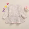 1-6 jaar oude kwaliteitsmateriaal Designer Twee stukken kleding en jassen beatufil modieuze peuter meisje pakken schattige kleine babymeisjeskleding
