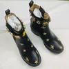 Women Embroidered Leather Band Ankle Boots Fashion Ladies Sylvie Series Ribbon Decorated Leathers Martin Boot Top Designer Luxury woman Winter Shoes size 35-41