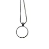 Термопередача кулон Ожерелье Сублимационные пустые металлические круглые ожерелье мода ювелирные аксессуары творческий подарок