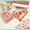 Décorations Festive Party Supplies Home Garden50Pcs Sacs Avec Dstring Bonbons Naturels Réutilisables Pochette De Stockage De Noël Joyeux Noël Cadeau Sac