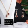 Earrings Necklace Hawaiian Fashion Jewelry Sets Colorful Pearl Gold Polynesian Pendant Necklaces Earring Set Whole For Women8700819