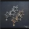 Jewelryfashion feminino Hairpins Girls Hollow Star Heart Clipe delicado Decora￧￵es de cabelo J￳ias AESSORIAS PS1911 Drop entrega 2021 qjldg