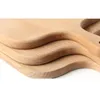 new Home Chopping Block Kitchen Beech Cutting Board Cake Plate Serving Trays Wooden Bread Dish Fruit Plate Sushi Tray Baking Tool EWB6766