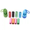 Portabla husdjurshundavfallspåsar Dispenser Collector Safe Icke-Toxic Mascotas Waste Poop Bag Dispenser Dogs Cat Products PETS Cleaning Accessories HY0338