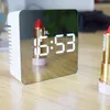 Многофункциональные креативные зеркальные часы светодиодные цифровые дисплеи макияж зеркало будильник USB