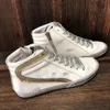 "Italien Märke Slide High Top Shoe Fashion Women Sneakers Luxury Trainers Sequin Classic White Do -Old Dirty Men Shoe