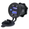 Motorcycle Waterproof Car Charger Dual USB Port Chargers Socket Outlet 5V 2.1A 1.0A