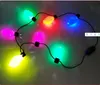 デコレーションイベントお祝いホームガーデンブルLED点滅ネックレスライト電球懐中電灯の明るいクリスマスの装飾チャームパーティーの装飾