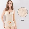 Women's Shapers Open Chest Body Shaper Women Tummy Control Shapewear Plus Size Seamless Bodysuit Waist Trainer Corset Shaping Strap Underwea