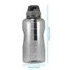 زجاجة ماء 3.8L زجاجات شاكر مقاومة للرياضة في الهواء الطلق الشرب المباشر مع شربات شربات صديقة للبيئة قش BPA مجانًا