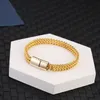 Lien, chaîne simple et élégant acier inoxydable bracelet tressé pour hommes femmes femmes typiques bijoux cadeaux