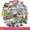 50 stks Extreme Sport Stickers Graffiti Cool Adventure Jongens Decals Skateboard Laptop Auto Fietshelm Motocross Sticker Waterdicht