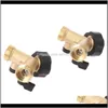 Supplies Patio, Lawn Home & Garden1Pcs Brass Female 2 Way Tap Water Splitter Garden Y Quick Connector Irrigation Vae Hose Pipe Adapter Water