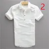 Camisa de linho casual dos homens de verão Branco Cabinete de manga curta fina de algodão 210420