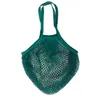 Shopping Bags Handbags Shopper Tote Mesh Net Woven Cotton String Reusable Fruit Storage Handbag Reusable Home Storages Bag