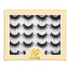 Reutilizável Handmade 3D Falso Eyelashes Extensões Luz Macio Curlying Up Crisscross Grosso Natural Mink Fake Lashes Eyes Maquiagem Acessório 7 Modelos DHL