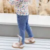 Jeans for Girls Bow Toddler Girl Jeans Spring Autumn Jeans Infantil Casual Style Baby Girl Clothes 210412
