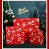 Merry Christmas Gift Paper Bags Xmas Packing Bag Snowflake Candy Box New Year Kids Gifts Wrap Decorations FY4761