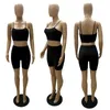 ZKYZWX Summer Cutfits Set a due pezzi Sleep Top Pantaloncini da motociclista per le donne Abiti sportivi Sexy Night Clubwear Set coordinati X0709