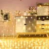 2x2M 3x2M 6x4M LED Net Mesh Fairy String Light Garland Window Curtain Christmas Fairy Light Wedding Party Holiday Decoration 211015