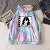 Mój Bohater Academia Shoto Aizawa Męskie Bluzy Mężczyźni Zabawna Bluza Tie-Dye Hoodie Pullover Mężczyzna Y0803