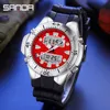 2021 Sanda Top Luxury Sport Men Quartz Watch Casual Style Military Watches Waterproof S Shock Male Clock Relogio Masculino 3009 G1022